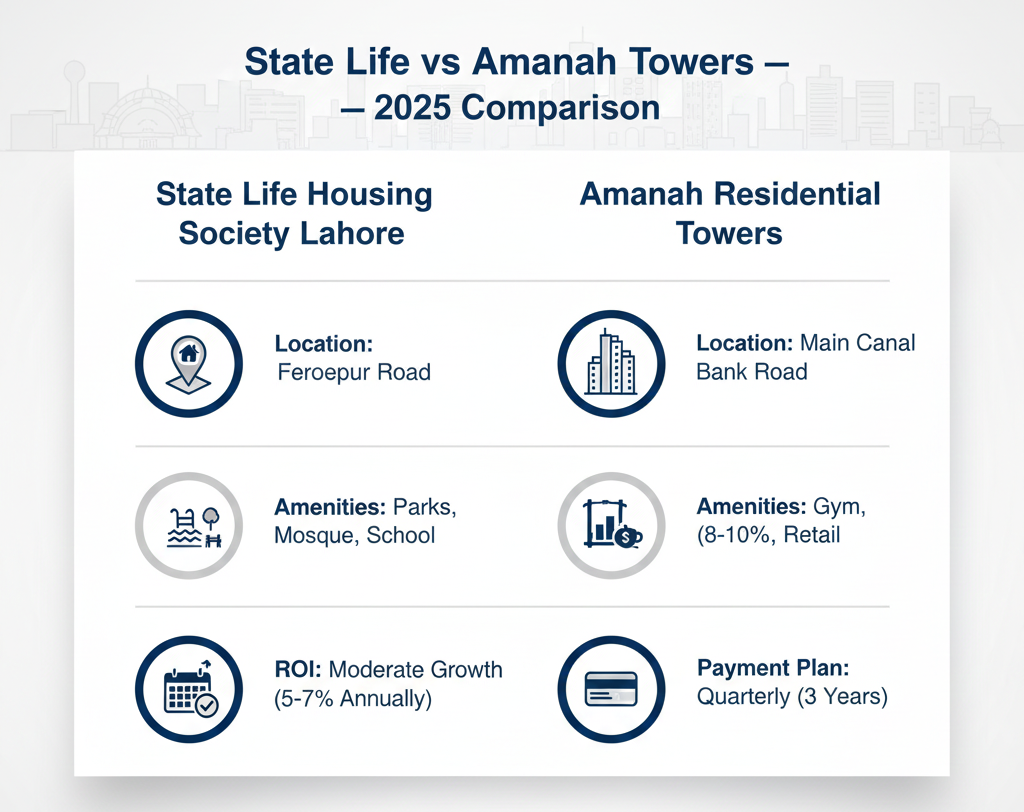 Looking Beyond State Life Housing Society? Amanah Residential Towers Might Be the Better Investment