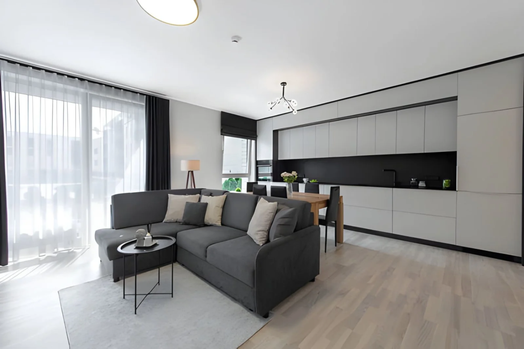 Modern high rise apartments with premium amenities