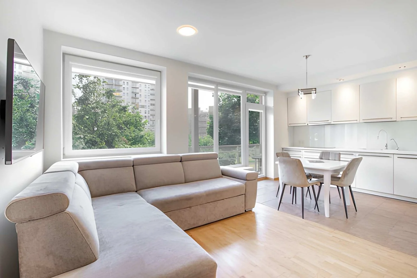 High rise apartments building with modern design